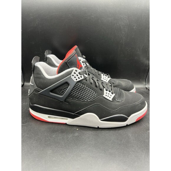 Air Jordan 4 Retro OG \'Bred\' 2019 Men’s Size 13 (308497-060) CLEAN main image 11